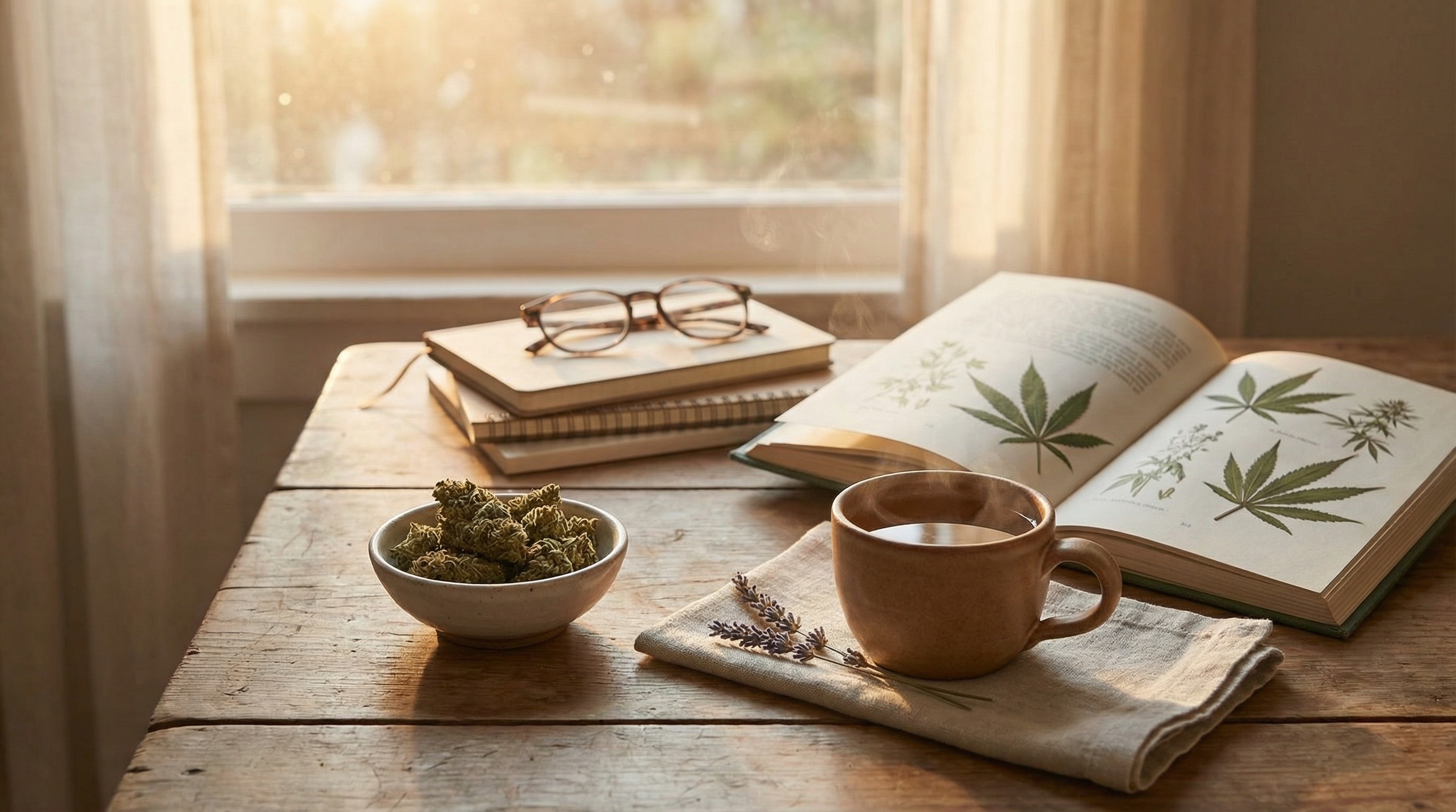 Cannabis as part of a mindful stress-relief routine