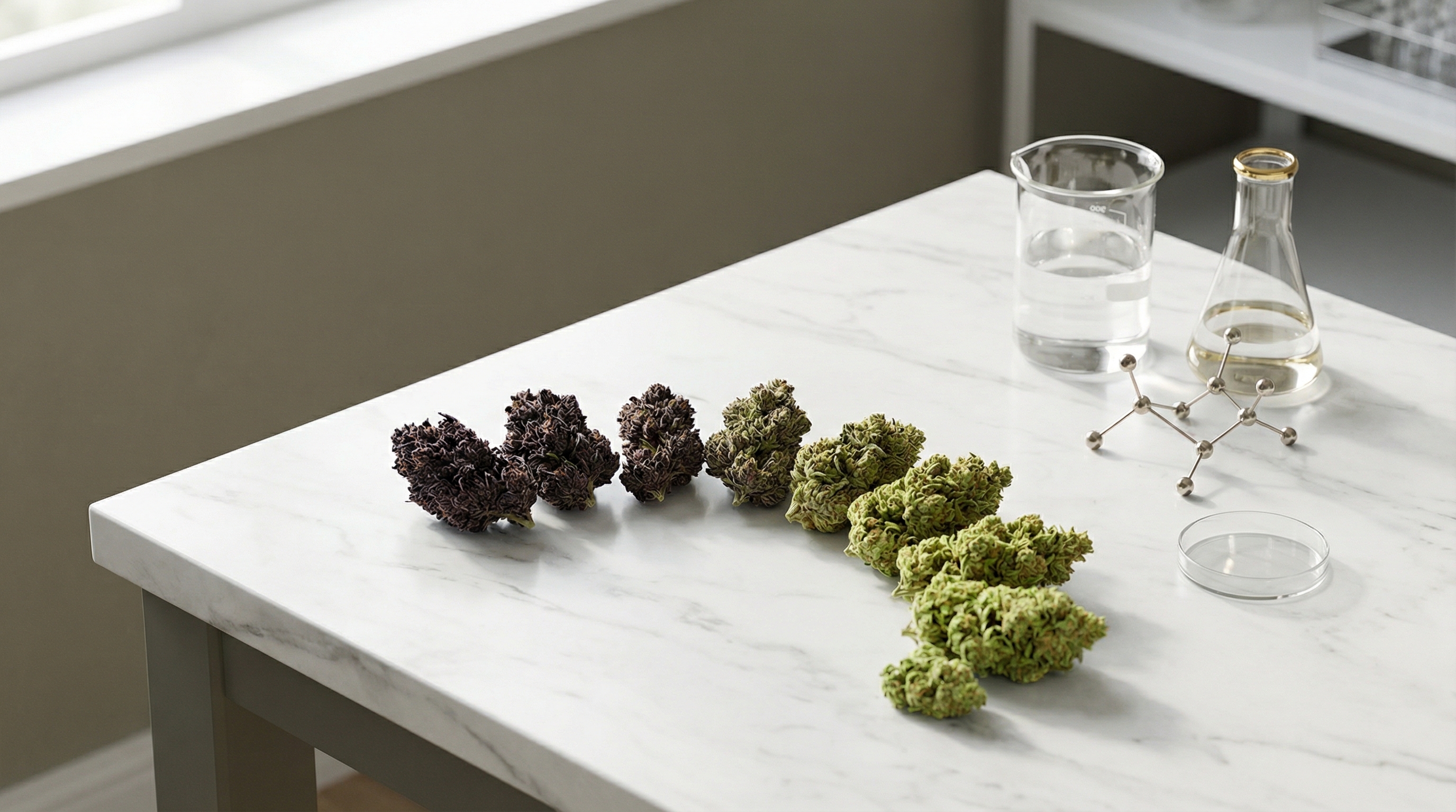 Different cannabis varieties contain varying ratios of anxiety-affecting compounds