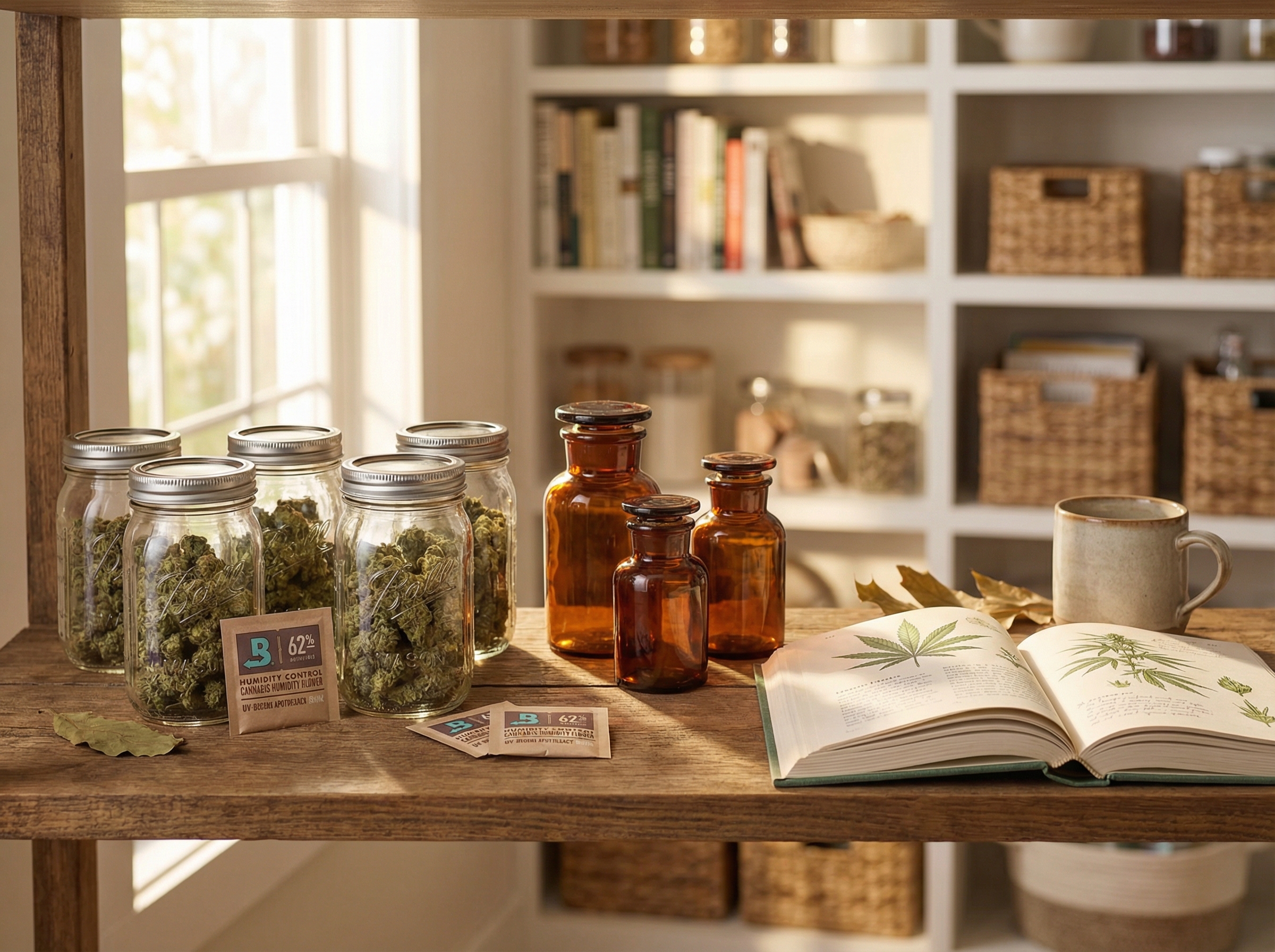 Proper storage with humidity control keeps your flower fresh for months