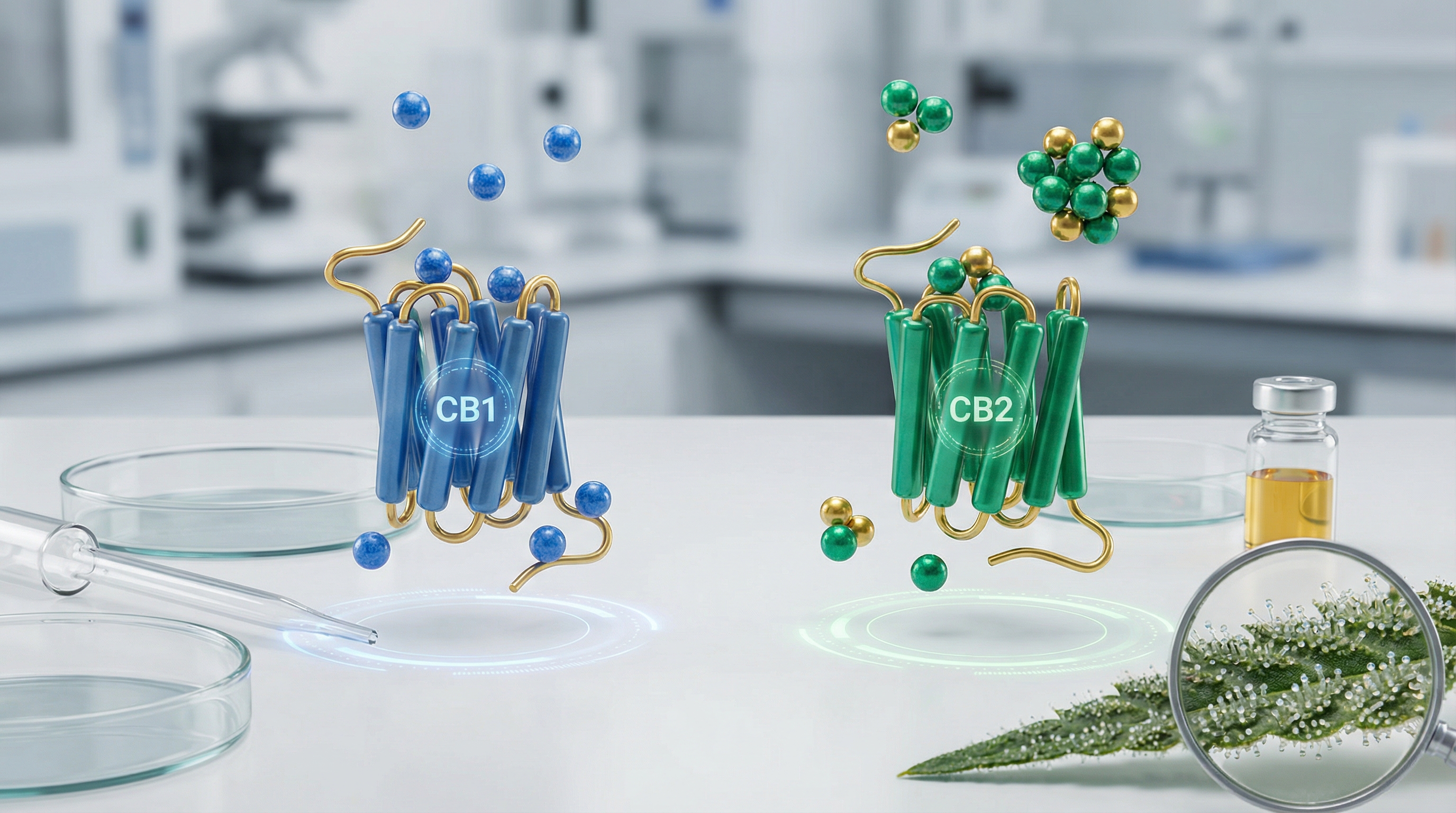CB1 vs CB2 receptor comparison