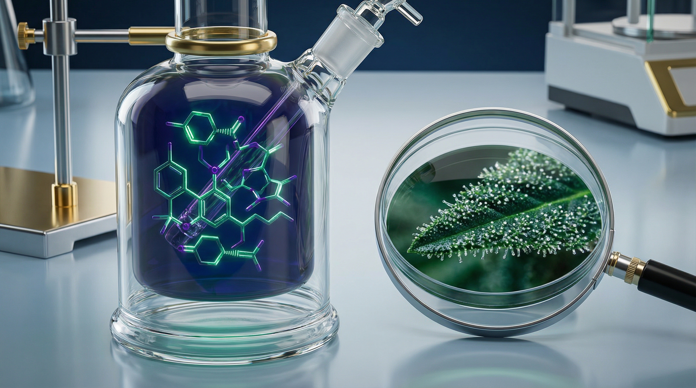 Cannabis compounds interact synergistically at the molecular level