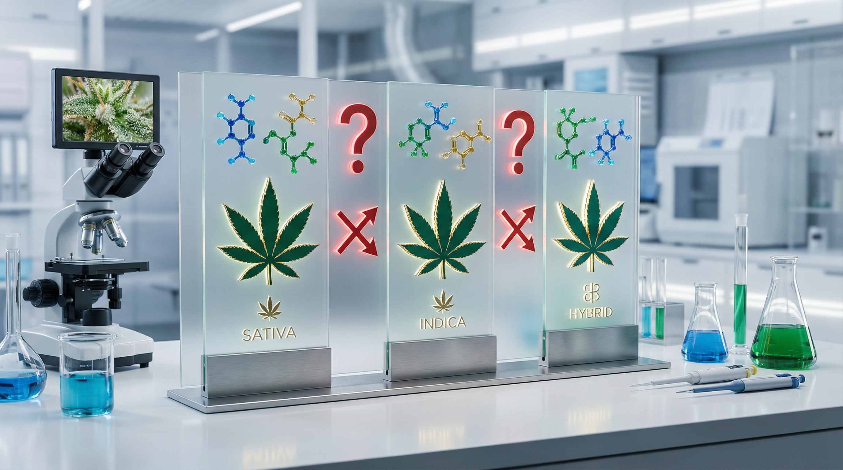 The study found no statistical relationship between sativa/indica labels and actual terpene content