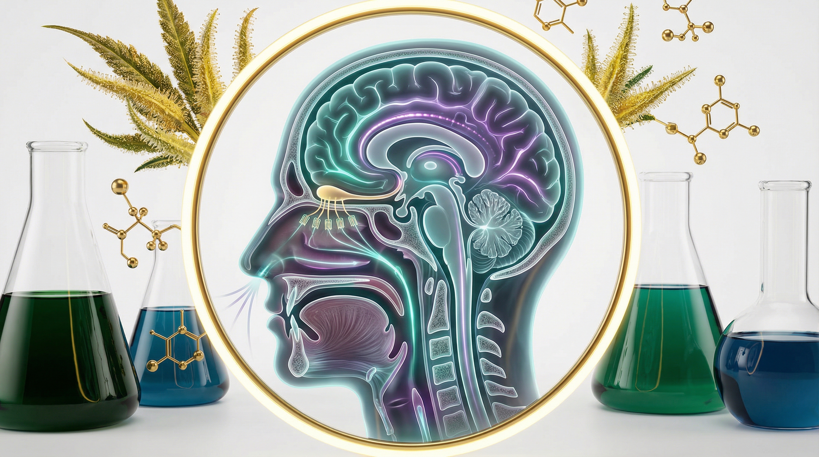 Your olfactory pathway: receptors desensitize first, then the brain suppresses the remaining signal