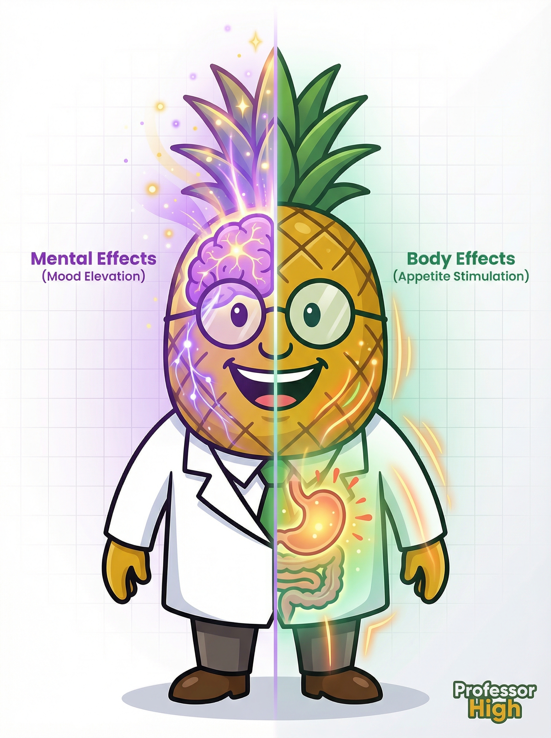 Professor High showing Mood Elevation and Appetite Stimulation effects