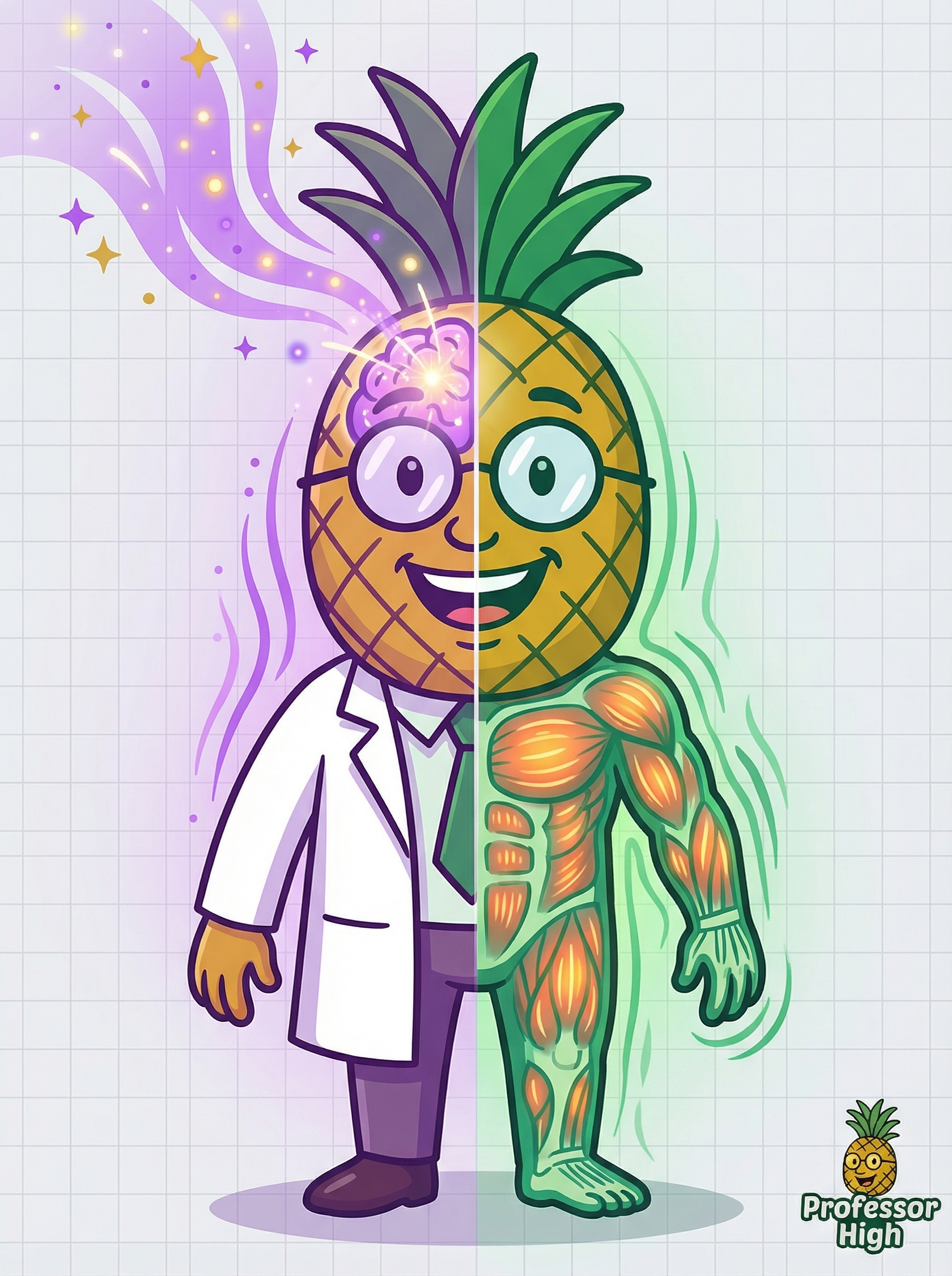 Professor High showing Mood Elevation and Muscle Relaxation effects