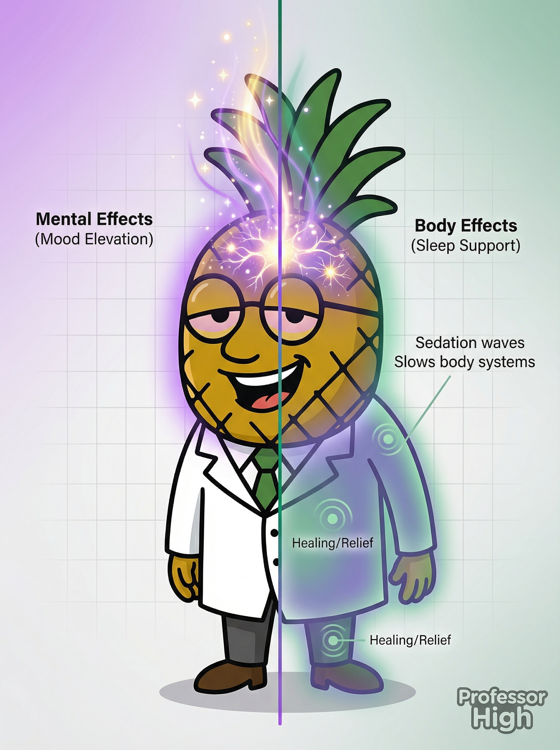 Professor High showing Mood Elevation and Sleep Support effects